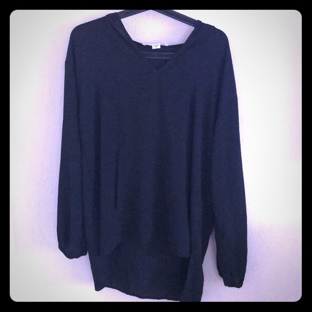 KAREN by Karen Kane black hooded top
